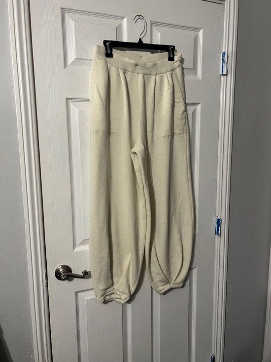 FP Beach Pants - Cozy Wide-Leg Cream Lounge Pants
